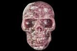 Polished, Purple Lepidolite Skull #112385-2